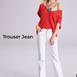 cabi White Trouser Jean 10L